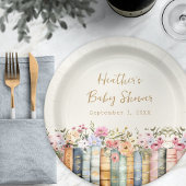 Boeken Baby shower Papier Borden Papieren Bordje