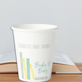 Boeken Baby Shower Papieren Bekers