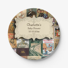  Boeken Baby shower Papieren Bordje