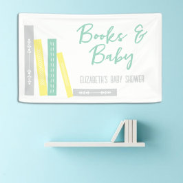 Boeken Baby Shower Spandoek