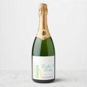 Boeken Baby Shower Sparkling Wijnetiket (Voorkant)