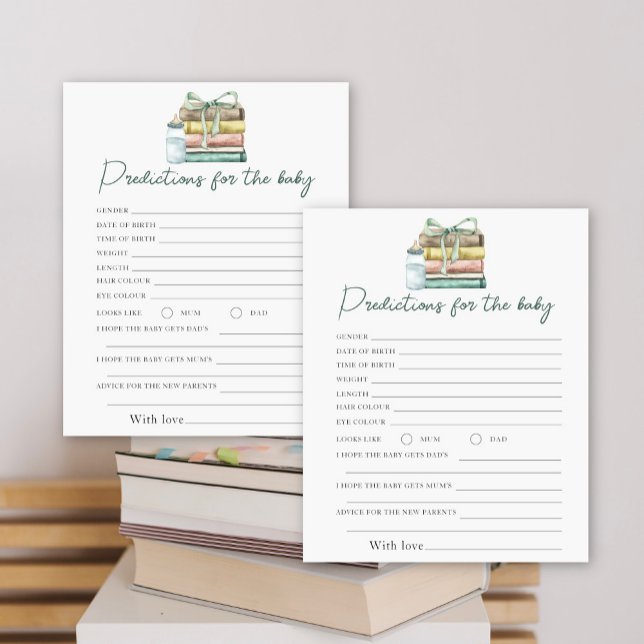 Boeken baby shower - Voorspellingen en advies baby (Creator heeft geüpload)