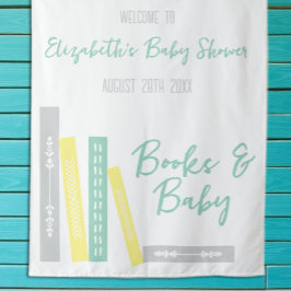 Boeken Baby Shower Wandkleed