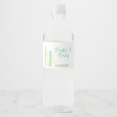Boeken Baby Shower Waterfles Etiket (Voorkant)