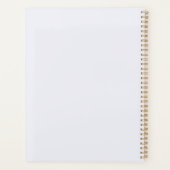 Boeken Beige Blauwe Bloemen Quote Teacher Planner (Achterkant)