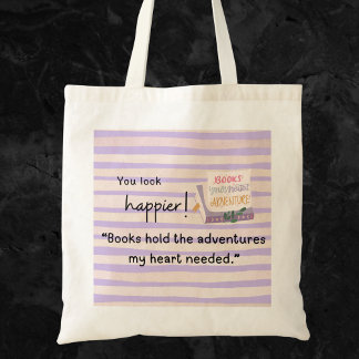 Boeken bevatten de avonturen die mijn hart nodig h tote bag