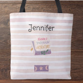 "Boeken bevatten de avonturen die mijn hart nodig  Tote Bag