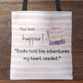 "Boeken bevatten de avonturen die mijn hart nodig  Tote Bag