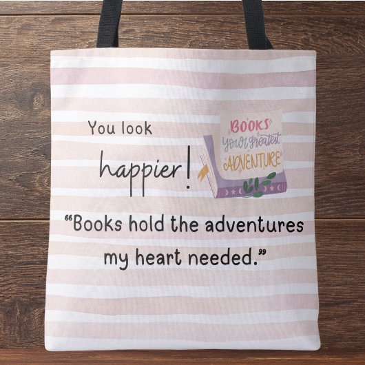 "Boeken bevatten de avonturen die mijn hart nodig  Tote Bag