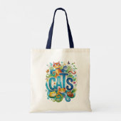 Boeken bibliotheek lezen thema tote bag (Achterkant)