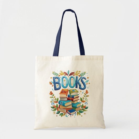Boeken bibliotheek lezen thema tote bag (Voorkant)