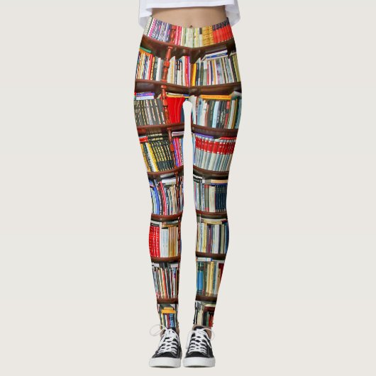 Boeken | Bibliotheek | Stijlvol patroon | LEGGINGS (Voorkant)