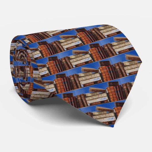  boeken blauw stropdas (Opgerold)