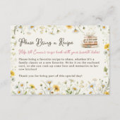  Boeken Bloemen Breng een Recept Vrijgezellenfeest Informatiekaartje (Voorkant)