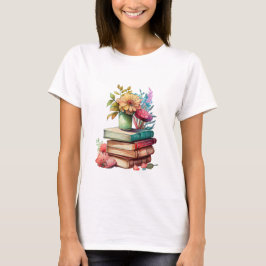 Boeken & Bloemen Leesminnaar T-shirt