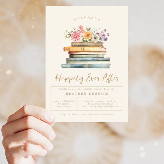 Boeken Bloemen Vrijgezellenfeest Kaart