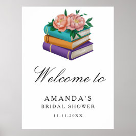 Boeken Bloemrijke Bruiloft bruidsshower welkomstbo Poster