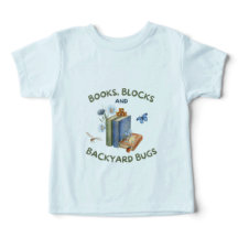Boeken, Blokken & Achtertuin Bugs Peuter T-shirt