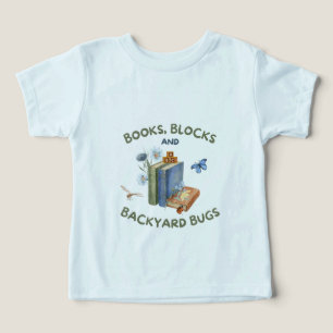 Boeken, Blokken & Achtertuin Bugs Peuter T-shirt