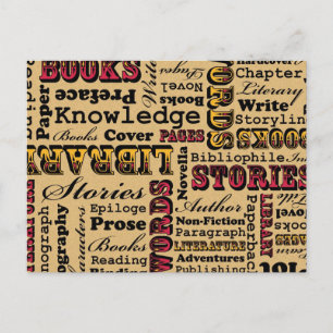 Boeken boeken! briefkaart