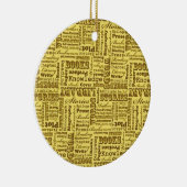 Boeken boeken! keramisch ornament (Rechts)