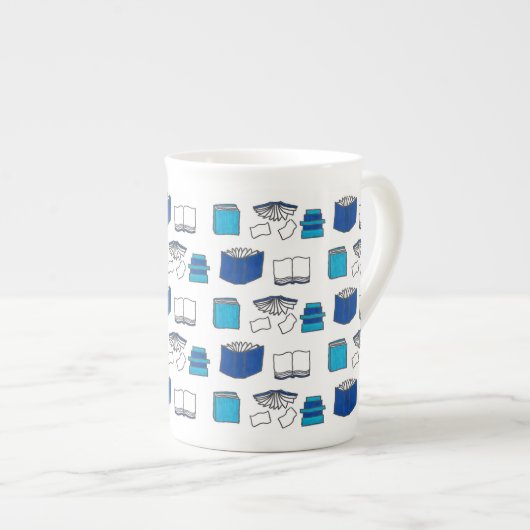 Boeken boeken porselein kop (Voorkant rechts)