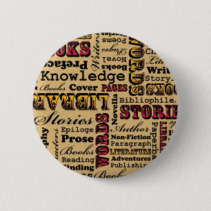 Boeken boeken! ronde button 5,7 cm