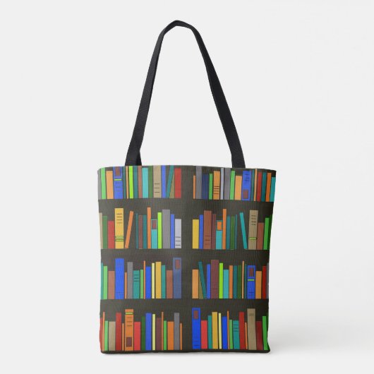 Boeken boekenkasten Canvas tas (Achterkant)