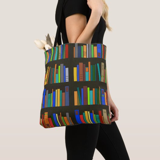 Boeken boekenkasten Canvas tas (Dichtbij)