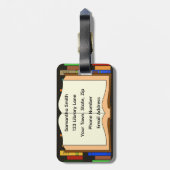 Boeken boekenkasten Design Bagagelabel (Achterkant verticaal)