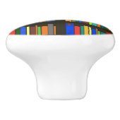 Boeken boekenkasten Ontwerpkeramische knop (Zijkant)