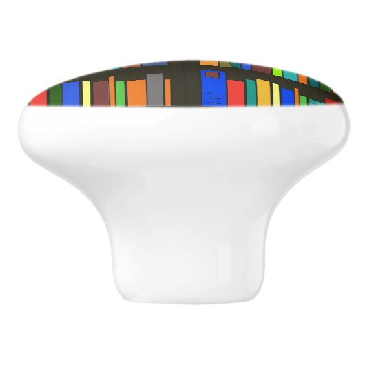 Boeken boekenkasten Ontwerpkeramische knop (Zijkant)