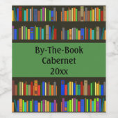 Boeken boekenkasten Ontwerplabel Wijn Etiket (Enkel label)