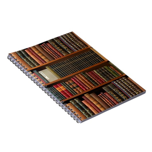 Boeken, boekenplank, boekenliefhebber notitieboek (Rechterzijde)