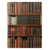 Boeken, boekenplank, boekenliefhebber notitieboek (Voorkant)