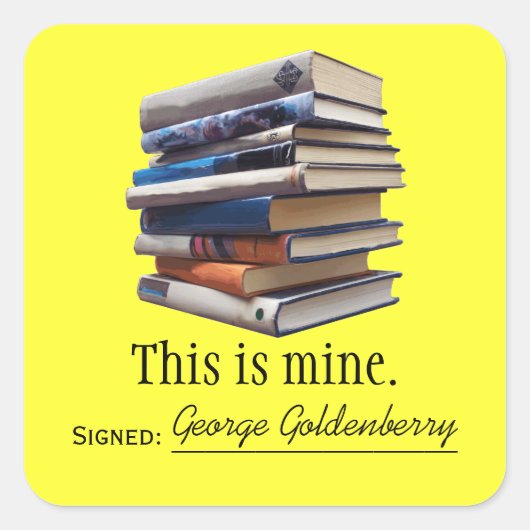 Boeken Boekplaat of Eigendom Sticker (Voorkant)