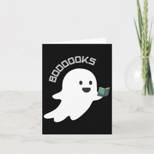 Boeken Boo Ghost Lezen Grappige Halloween Boekenli Kaart