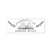  boeken Botanische aangepaste boekenplank Rubberstempel (Afrduk)