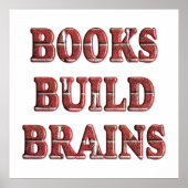 Boeken bouwen breinen - vanaf $ 11.80 poster (Voorkant)