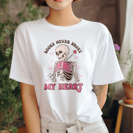 Boeken braken nooit mijn hart Anti Valentine T-shirt