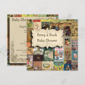  boeken brengen een Baby shower van het Boek Kaart (Voorkant / Achterkant)