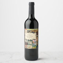  boeken brengen een Baby shower van het Boek Wijn Etiket