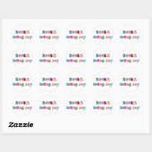 Boeken brengen vreugde ronde sticker (Vel)