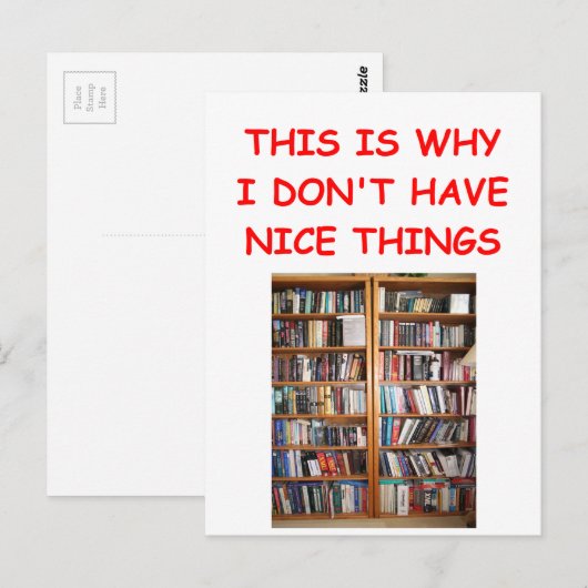 boeken briefkaart (Voorkant / Achterkant)