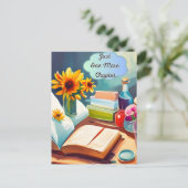 Boeken, Briefkaart voor postovergangen (Staand voorkant)