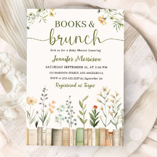 Boeken & Brunch Bibliotheek Baby Shower Geslacht N Kaart