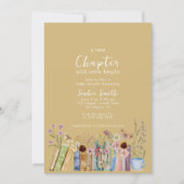 Boeken & Brunch Een nieuw Chapter Baby shower Kaart (Voorkant)