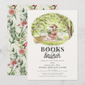 Boeken & Brunch Ferret Baby shower Kaart (Voorkant / Achterkant)