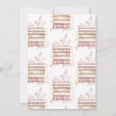 Boeken & Brunch Verhaal Boek Bruids Douche Uitnodi Kaart (Achterkant)