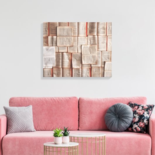 boeken canvas afdruk (Insitu (Woonkamer))